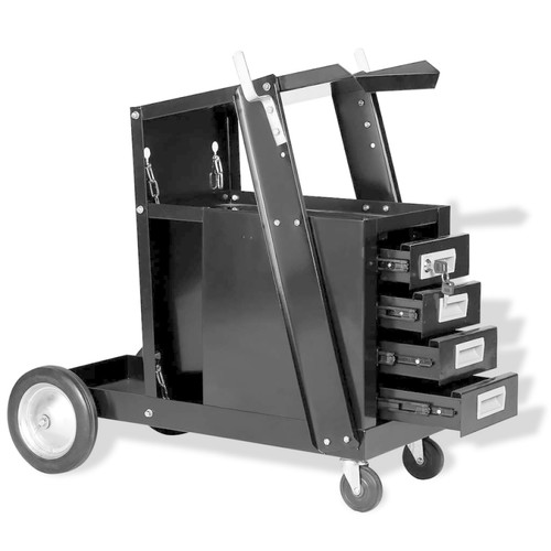 Welding cart black steel - cart,