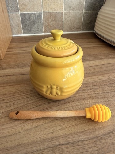 Creuset honey pot with lid - pot,