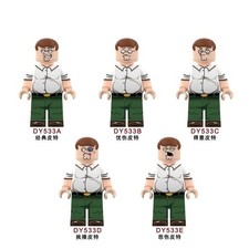 5 x Custom Lego Family Guy