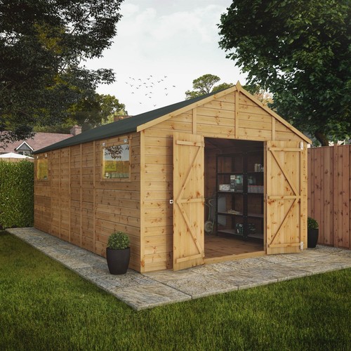 18x10 wooden garden shed - 18x10,