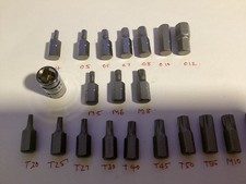 Halfords Advanced short Reach Security/ Hex / Torx/ Allen Bits Set