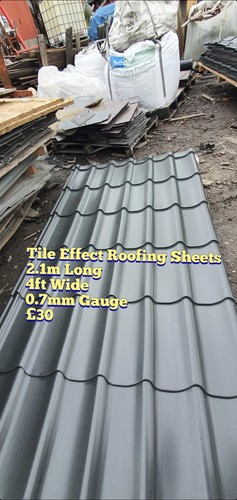 Tile effect roofing - effect, sheets