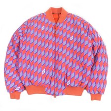 LOUIS VUITTON Bomber jacket Diamond Damier pattern graphic mens 48 HNB73E