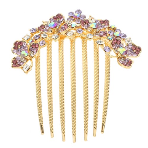 Alloy rhinestone hair side - alloy,