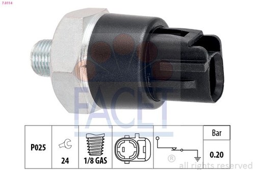 Facet 0114 oil pressure - 7.0114,
