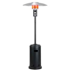 Outdoors Standing Patio Heater 8.8KW Propane Gas On Wheels Brand New