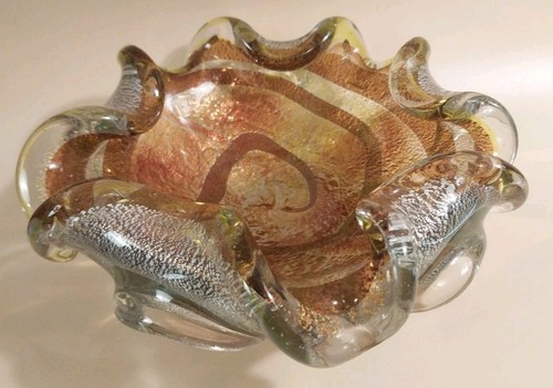 Vintage murano gold fleck art - murano,