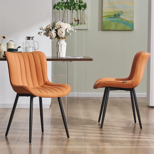 Faux leather dining chairs - chairs, set