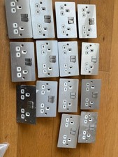 2 Gang Switched Socket Polished Chrome 13A