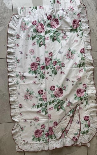 Large floral print curtains - floral,