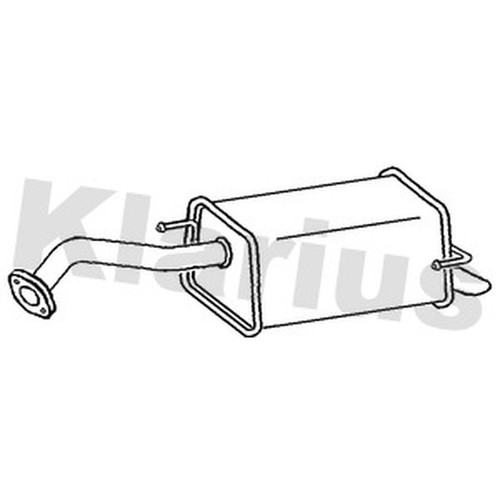 Exhaust rear back box for - rear,