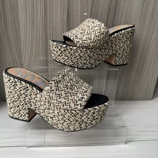 Circus by Sam Edelman Heel shoes sandals US 6 UK 4 woven platform chunky heel