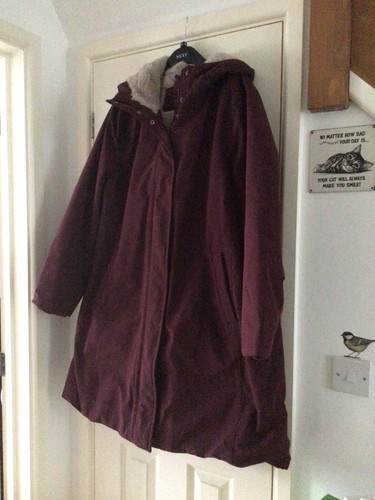 Collection burgundy coat - m&s,