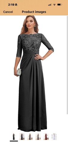 Black chiffon mother the - black,
