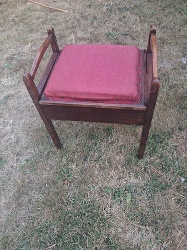 Vintage piano stool - piano, with