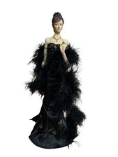 Black & Gold Lady in evening dress Figurines by Leonardo Birthday Gift