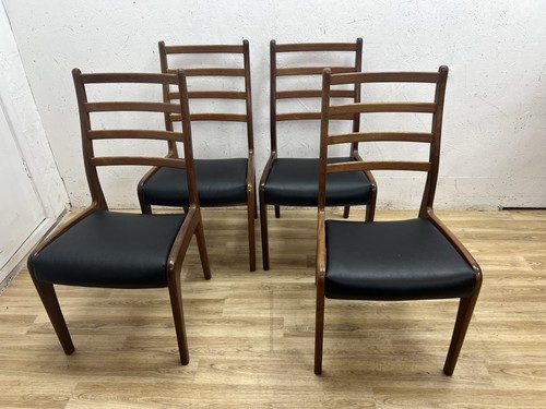 Plan teak dining chairs set - g,
