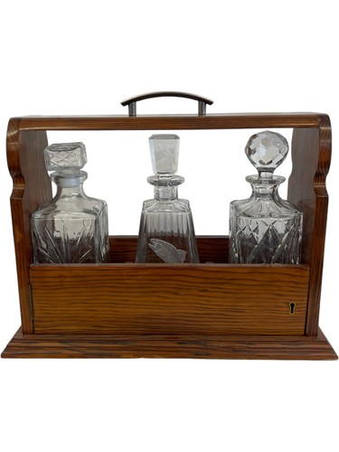 Vintage wooden decanter - wooden,