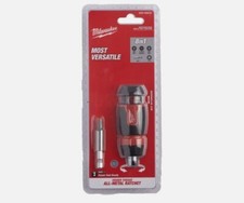 Milwaukee 4932480581 - Cacciavite Multi-Bit 8 In 1  A Cricchetto Compatto 