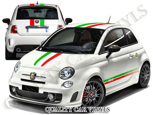 Fiat 500 italian flag - 500, racing