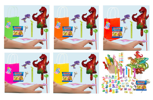 Pre filled dinosaur party - pre, bags