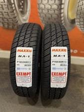 2 x 165/80 R13 Maxxis MA-1 83S WHITE WALL (165 80 13) 2025 DOT dates - TWO TYRES