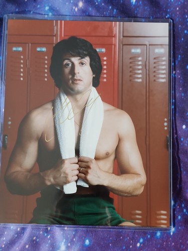 Stallone signed rocky photo - signed,