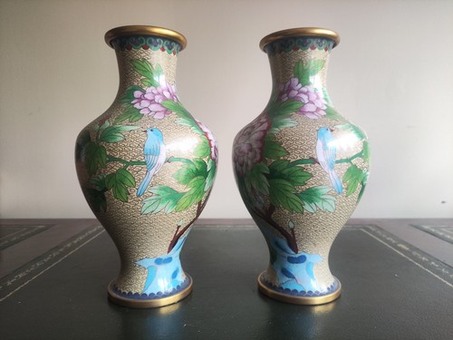 Cloisonné vase japanese - vase,