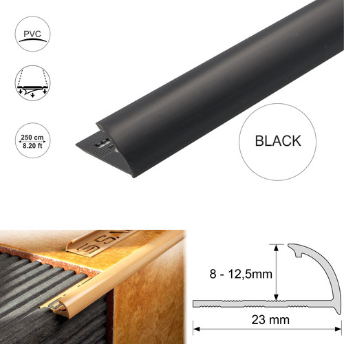 Round edge pvc tile trim - edge,
