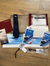Concorde Air France Memorabilia Postcards Luggage Tag Tie certificate Leaflets