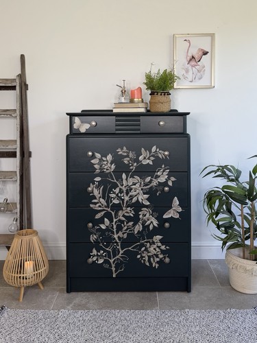 Stag tallboy dresser chest - stag,