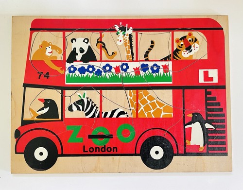 Vintage london zoo bus - vintage,