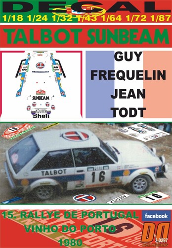 Decal talbot sunbeam lotus - talbot,