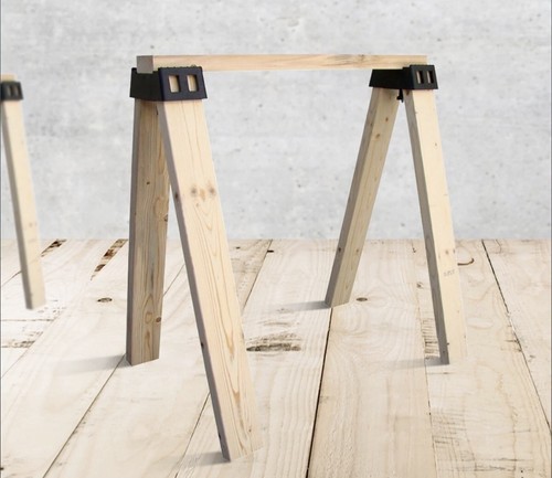 Powertec plastic sawhorse - powertec,