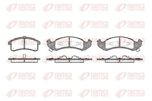 Brake pads front - brake, axle