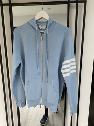 Thom browne bar knit zip - 4,