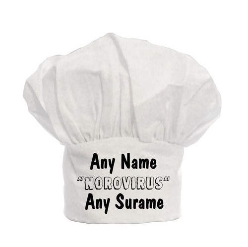 Personalised chefs chef - personalised, hat