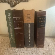 Lot 4 Vtg Medical Books