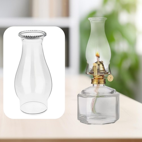 Oil lamp chimney glass shade - oil,