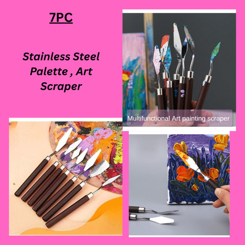 Stainless steel palette art - stainless,