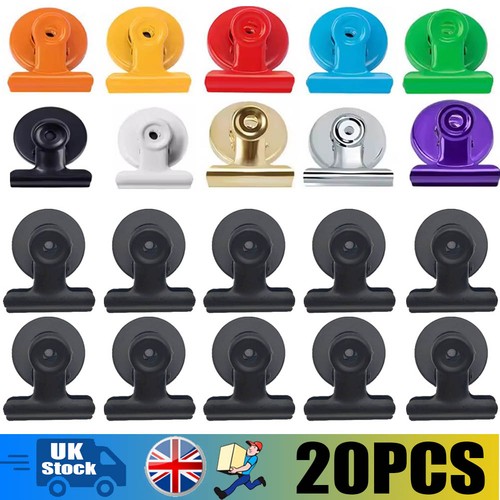 20pcs magnetic bulldog clips - magnetic,