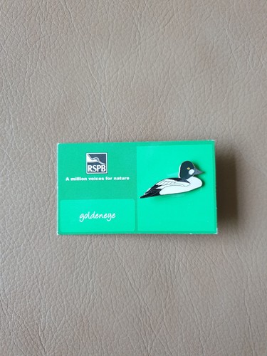 Rspb goldeneye enamel pin - enamel,