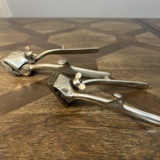 Vtg John Oster Manual Hand Hair Clippers Barber + Neck Shaver Model USA