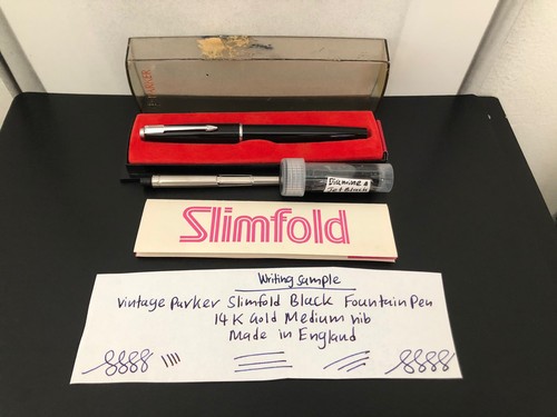 Parker slimfold black - parker, 14k