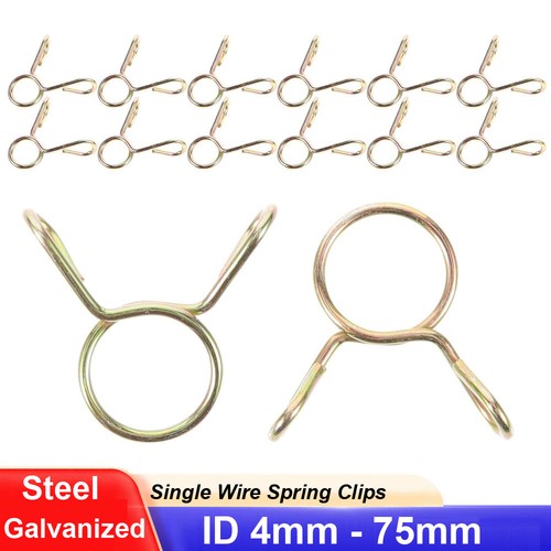 Single wire spring clips - single, 4
