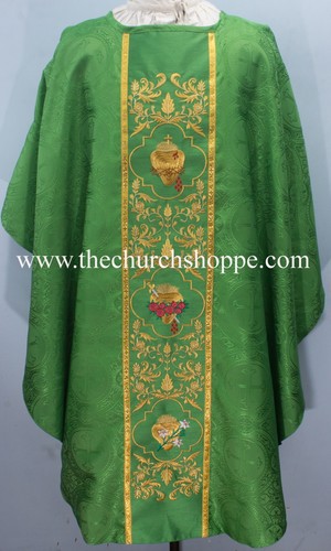 Green gothic vestment and - vestment, mass