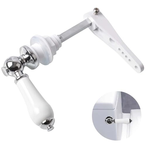 Ceramic toilet flush handle - toilet,