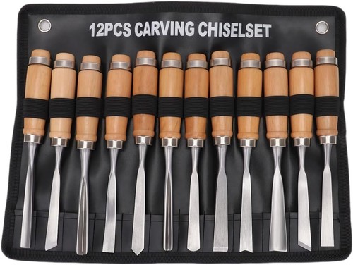 12pcs wood carving chisel - wood, set