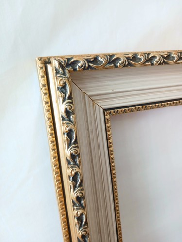 Vintage solid wood - wood, gilt