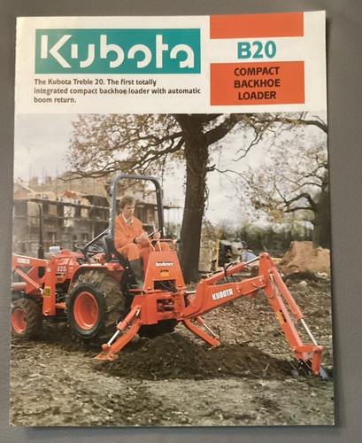 Kubota b20 compact backhoe - kubota,